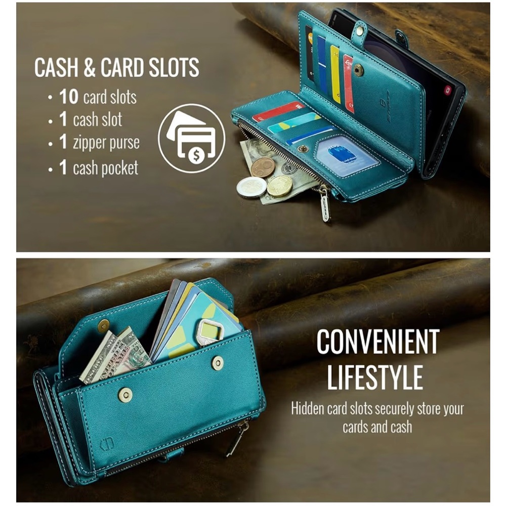 Crossbody for Samsung Galaxy S22 Ultra, Case Wallet Card Holder, Strapurs, NEW - Picture 8 of 12